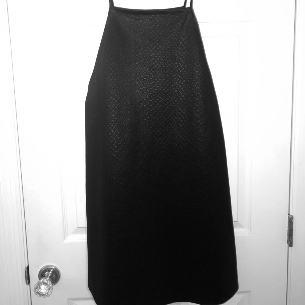 Faux Leather snake skin dress